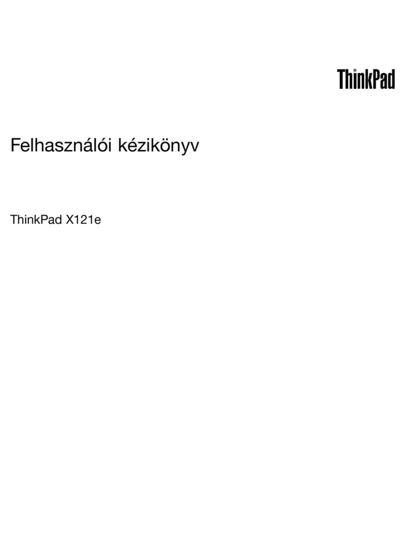 Lenovo ThinkPad X121e User manual
