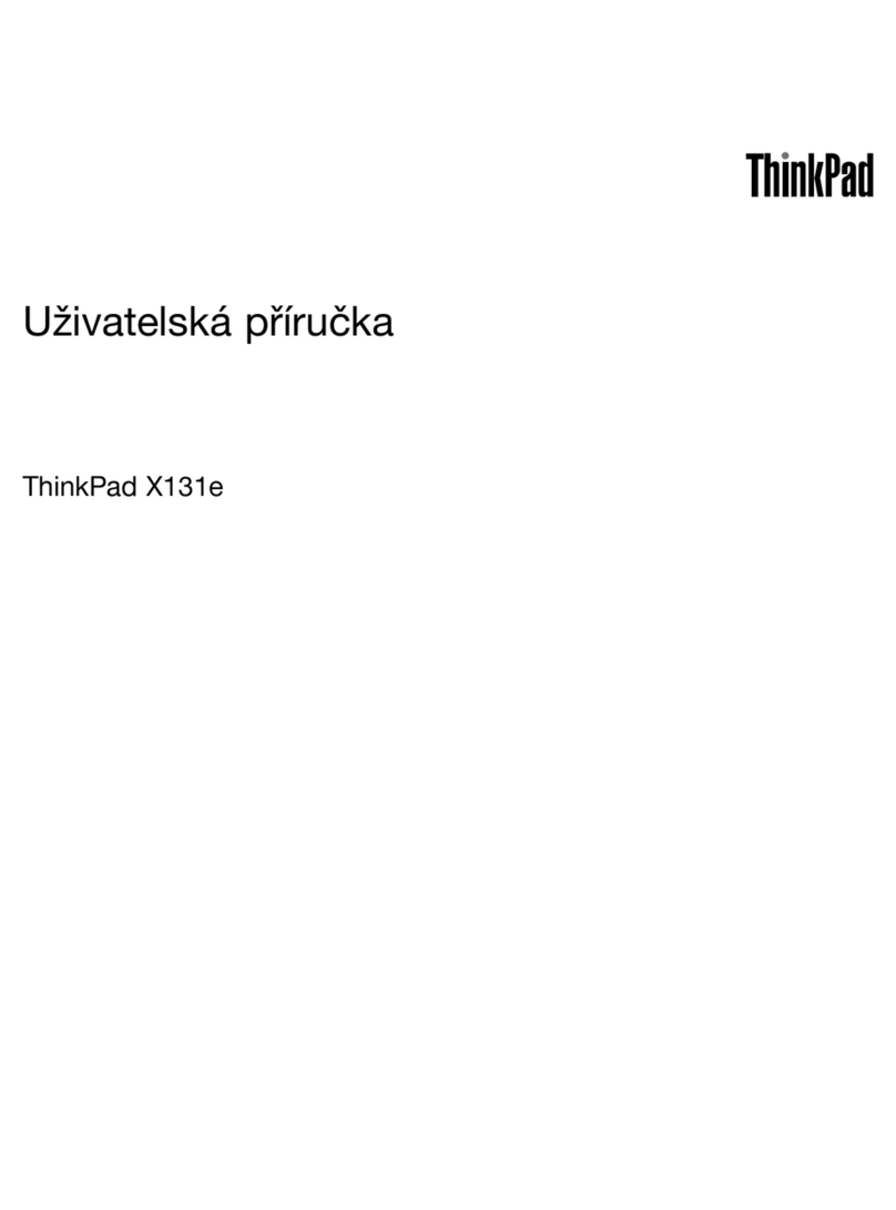Lenovo ThinkPad X131e Uživatelská příručka Lenovo ThinkPad X131e Uživatelská příručka