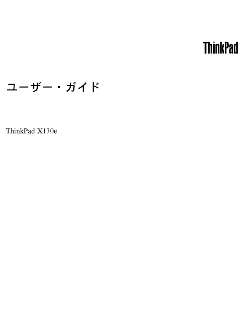 Lenovo ThinkPad X130e User manual Lenovo ThinkPad X130e User manual