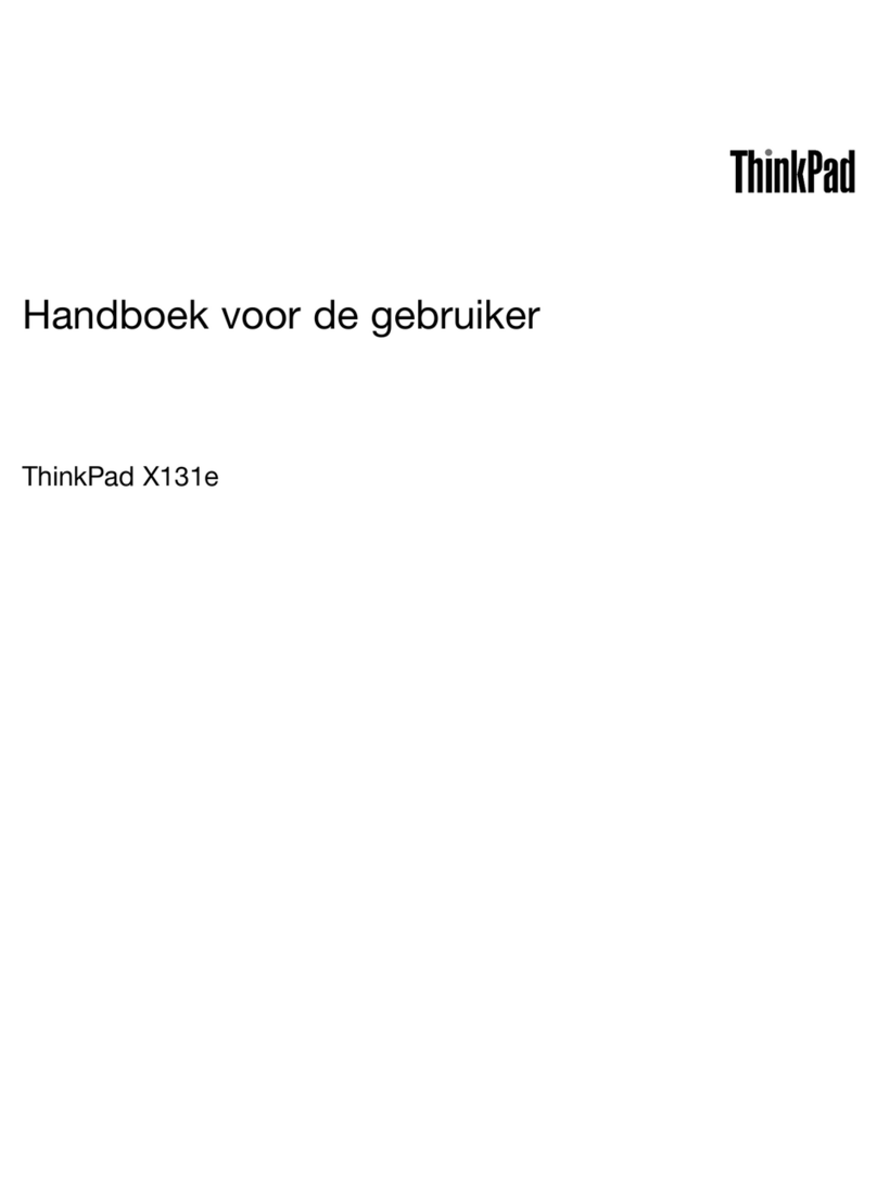 Lenovo ThinkPad X131e Instruction Manual
