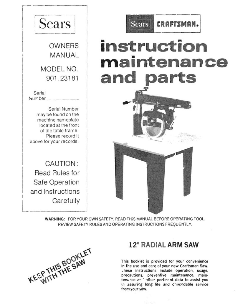 Craftsman 901.23181 owner's manual