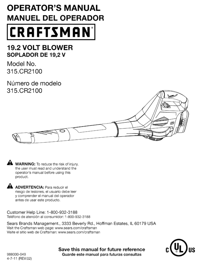 Craftsman 315.CR2100 Operator's manual
