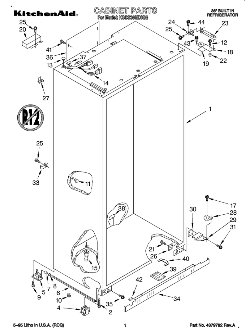 KitchenAid FOR THE WAY IT'S MADE KSSS36MDX00 parts list