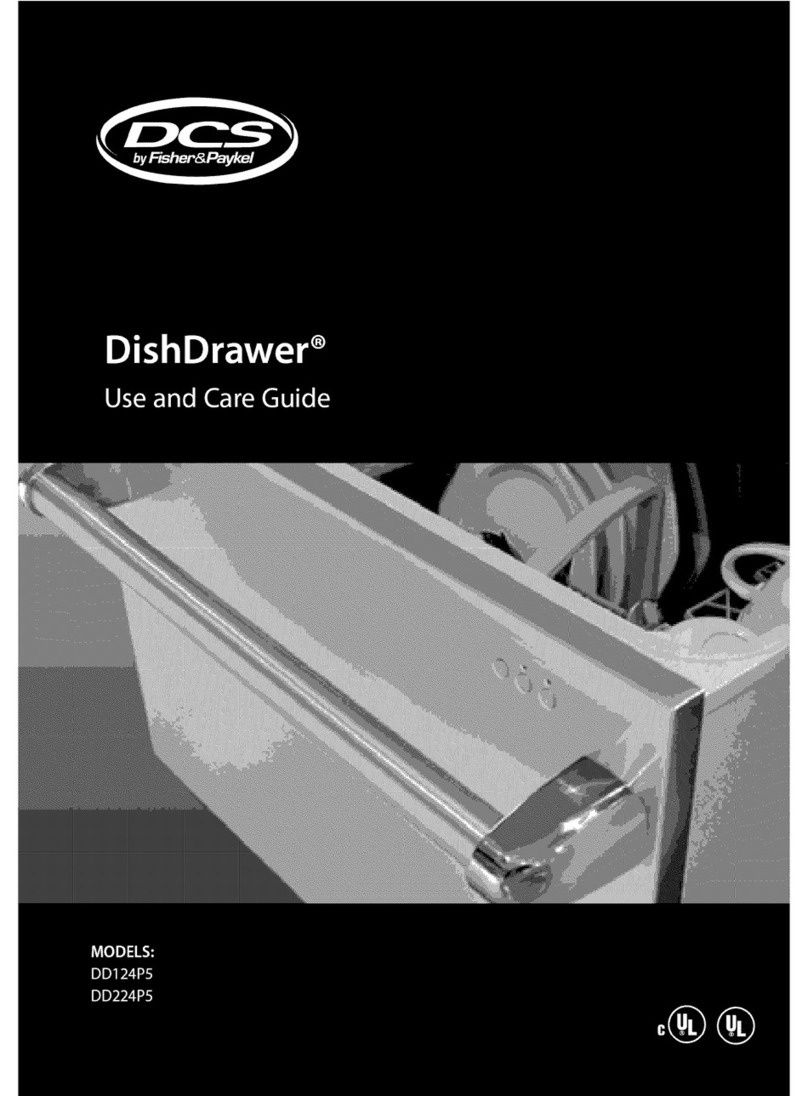 DCS DishDrawer DD224P5 User manual