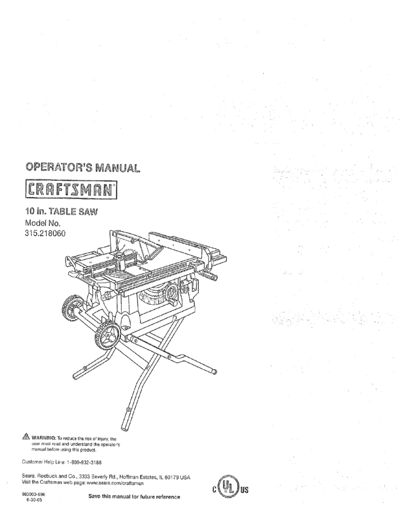 Craftsman 315.218060 User manual