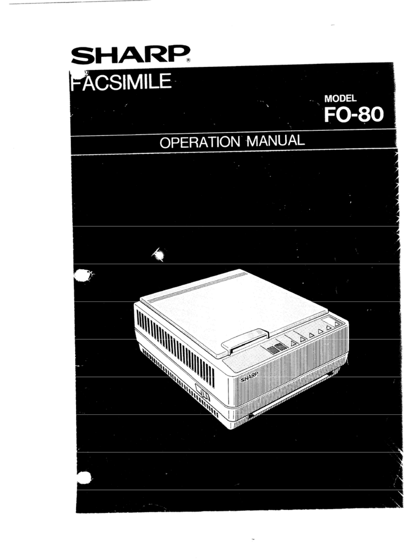 Sharp FO-80 User manual Sharp FO-80 User manual