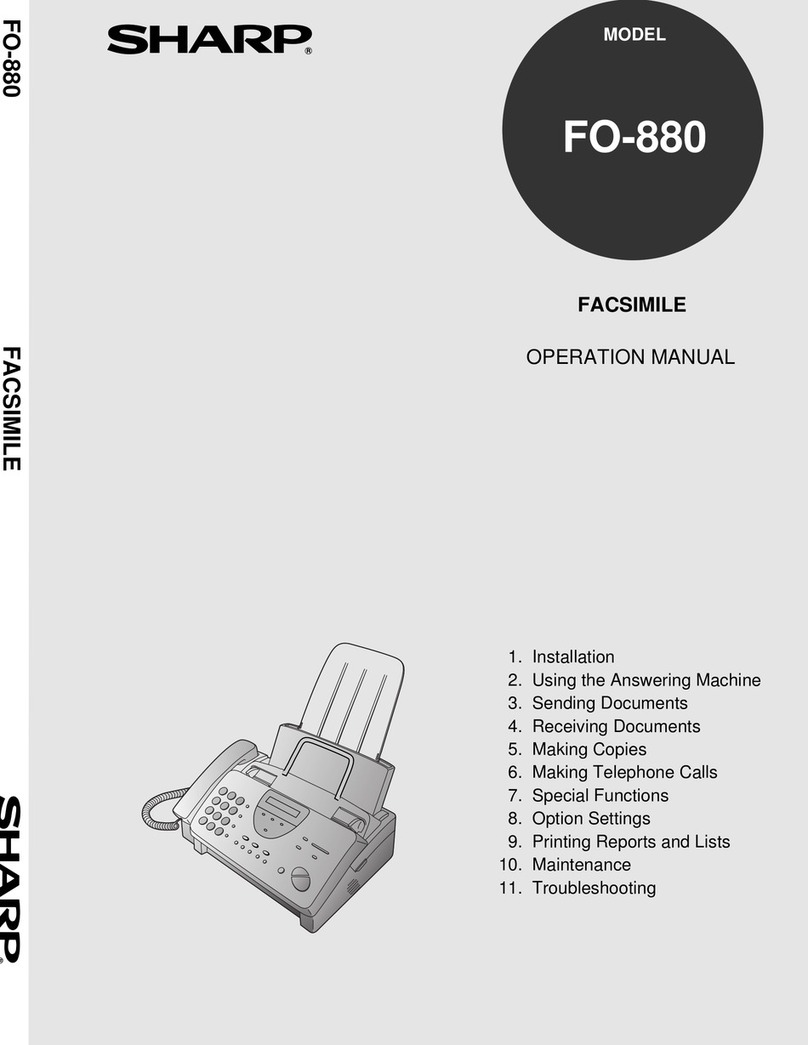 Sharp FO-880 User manual Sharp FO-880 User manual
