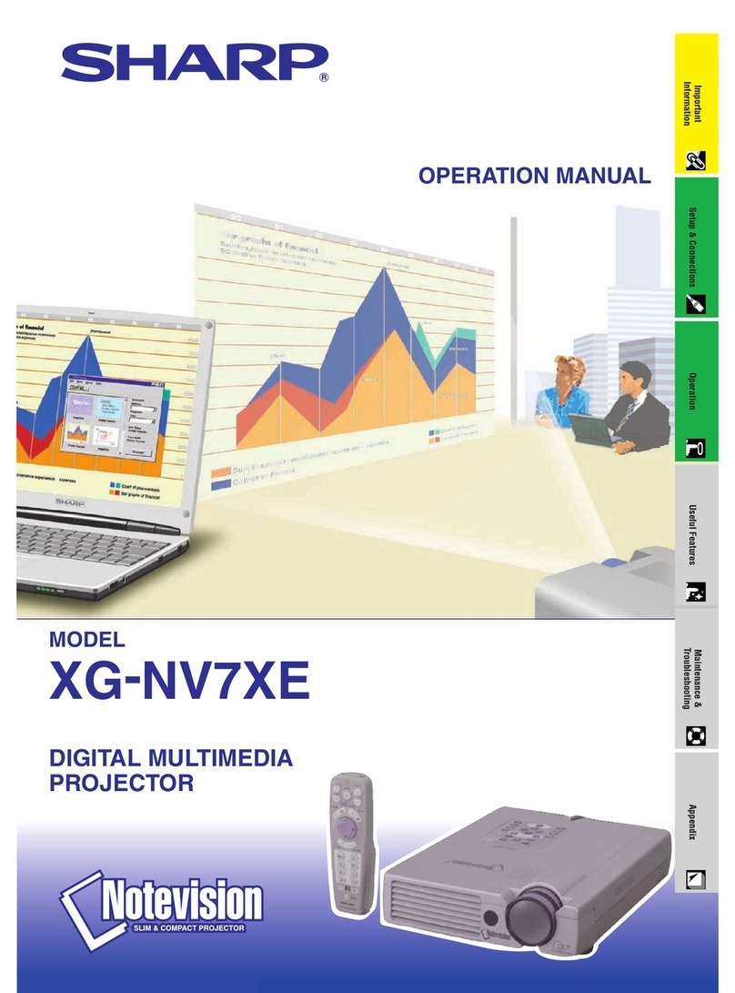 Sharp Notevision XG-NV7XE User manual