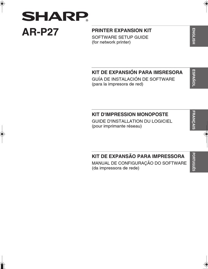 Sharp AR-P27 User manual