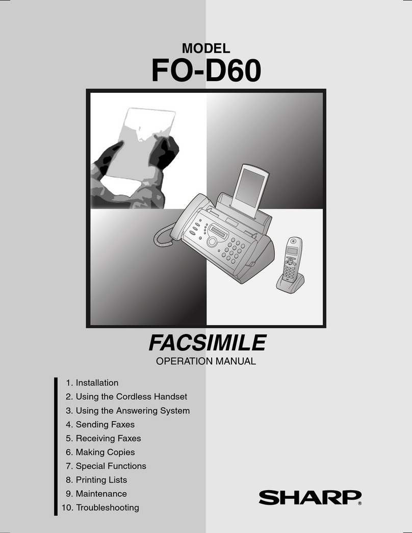 Sharp FO-D60 User manual