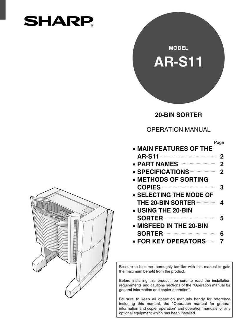 Sharp AR-S11 User manual Sharp AR-S11 User manual