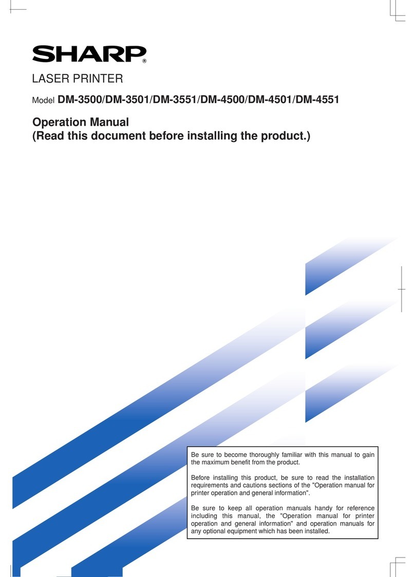 Sharp DM-3500 User manual Sharp DM-3500 User manual