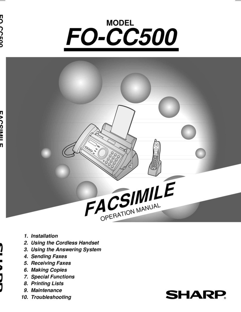 Sharp FO-CC500 User manual Sharp FO-CC500 User manual