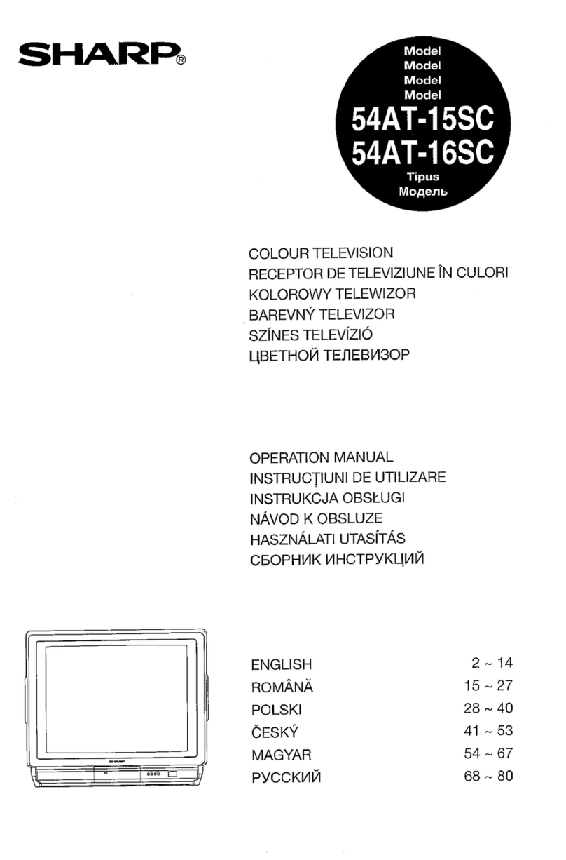 Sharp 54AT-15SC User manual