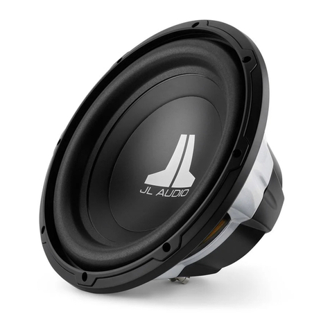 JL Audio 10W0 User manual