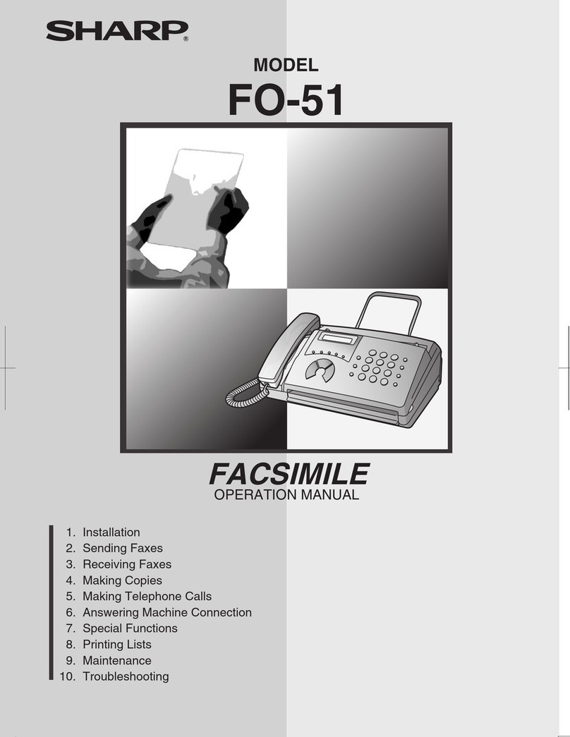 Sharp FO-51 User manual