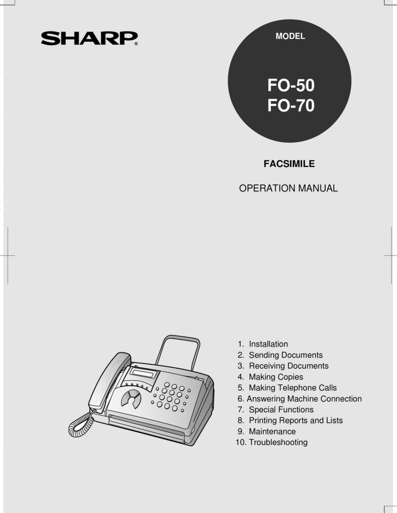 Sharp FO-50 User manual Sharp FO-50 User manual
