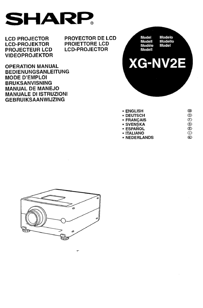 Sharp XG-NV2E User manual
