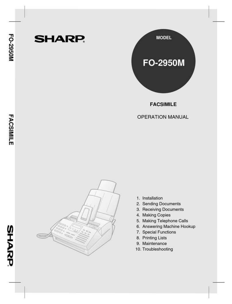 Sharp FO-2950M - B/W Laser - All-in-One User manual