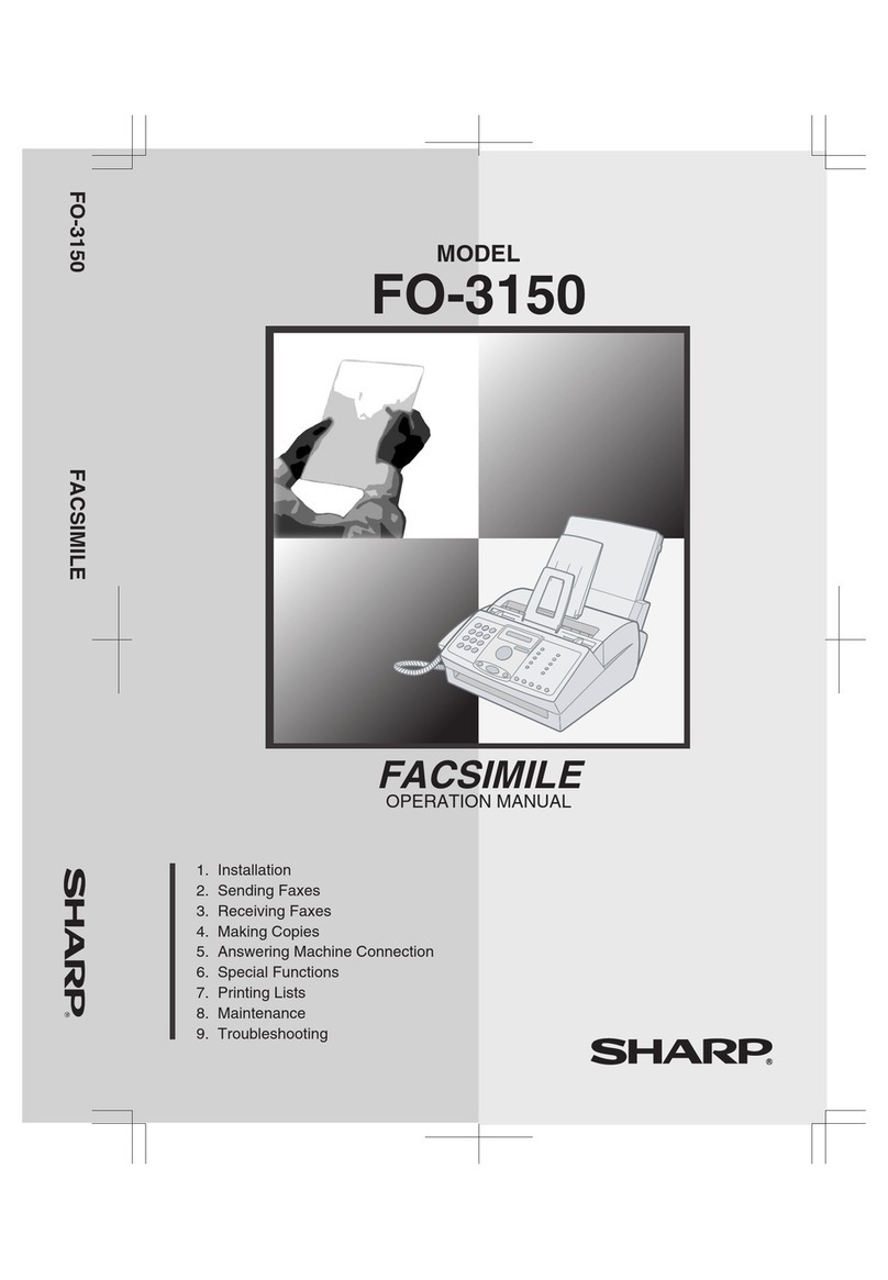 Sharp FO-3150 User manual