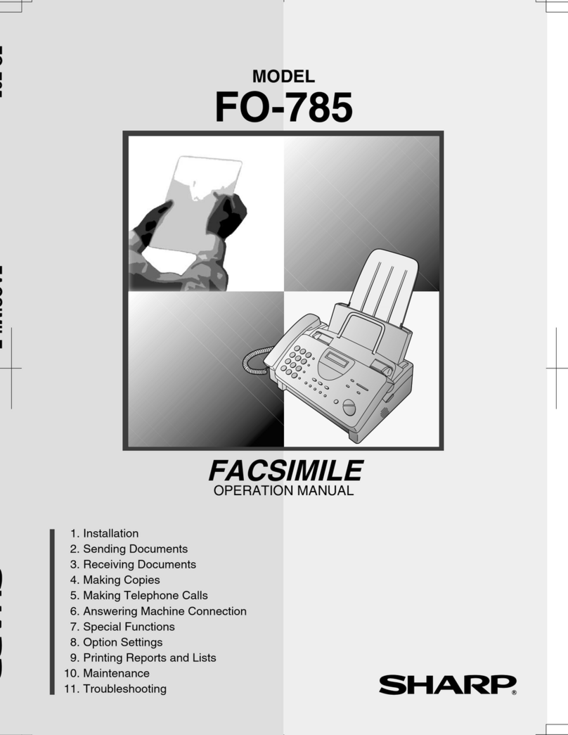Sharp FO-785 User manual Sharp FO-785 User manual