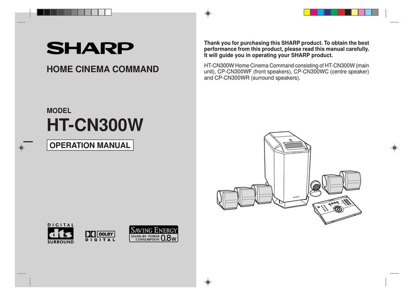 Sharp HT-CN300W User manual Sharp HT-CN300W User manual