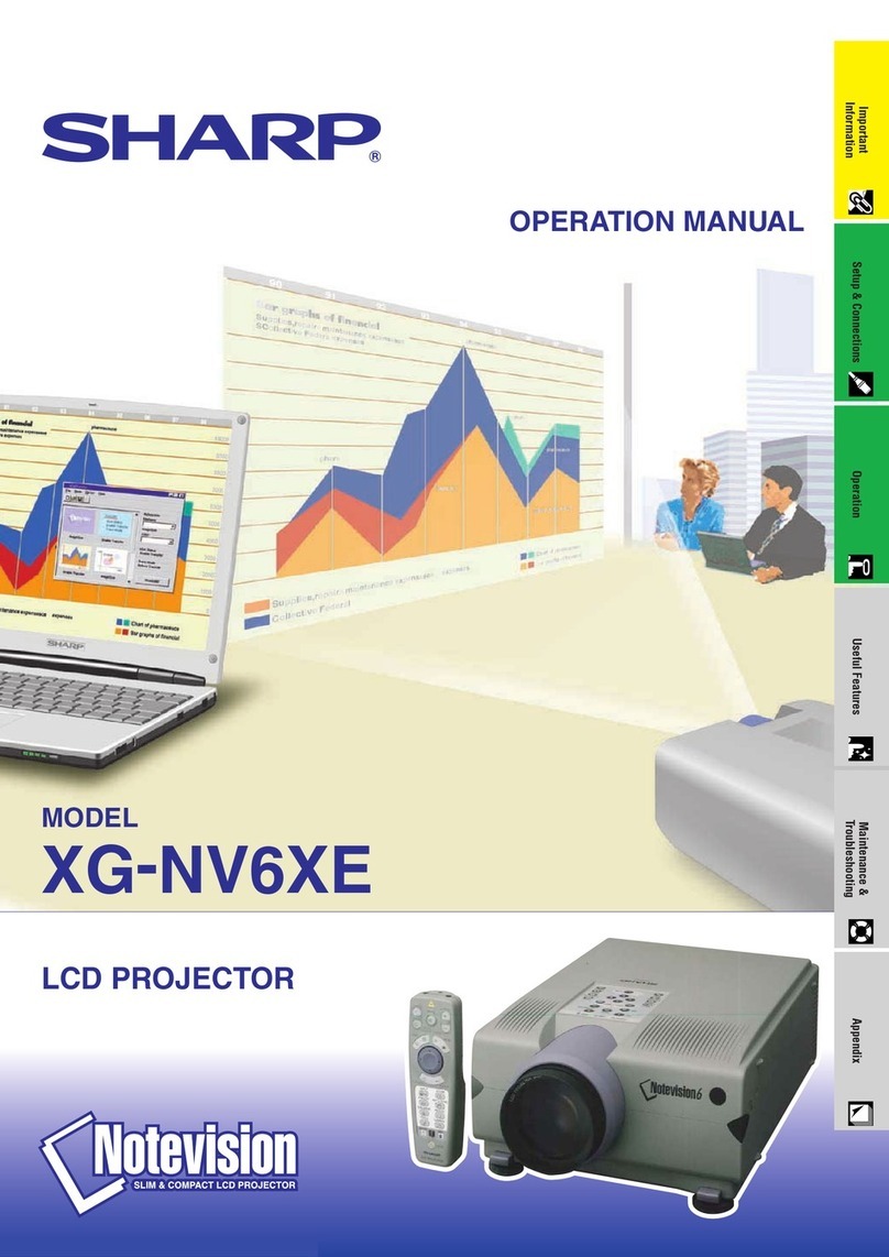 Sharp XG-NV6XE User manual