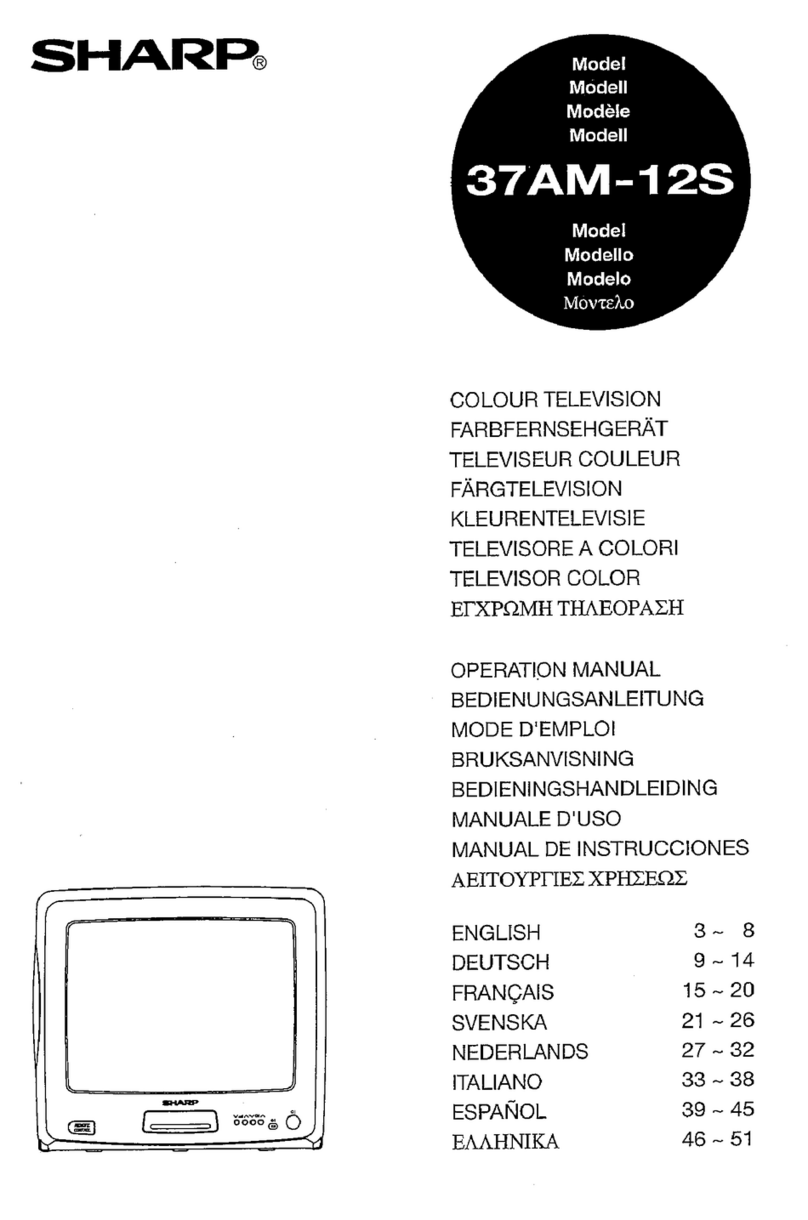 Sharp 37AM-12S User manual