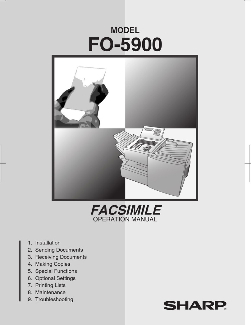 Sharp FO-5900 Operation manual