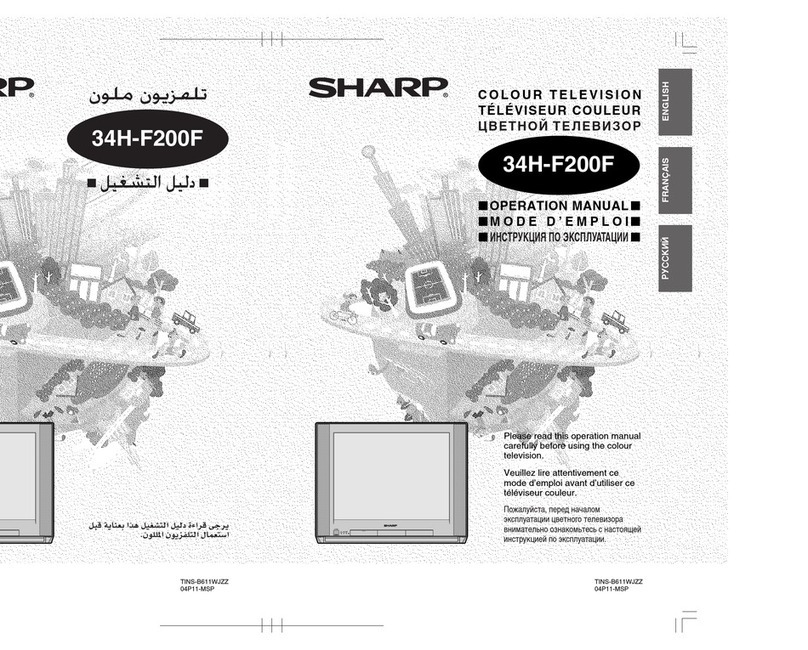 Sharp 34H-F200F User manual Sharp 34H-F200F User manual