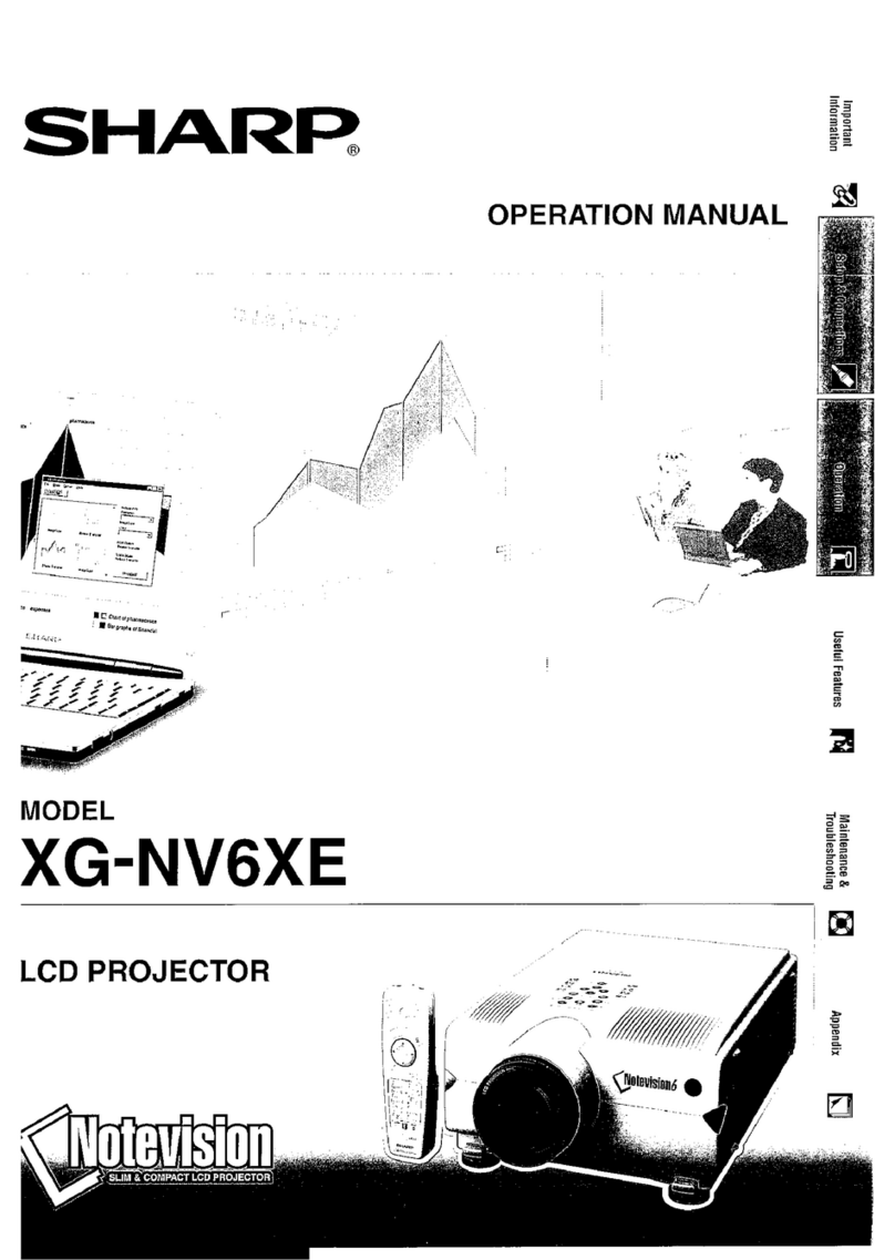 Sharp XG-NV6XE User manual