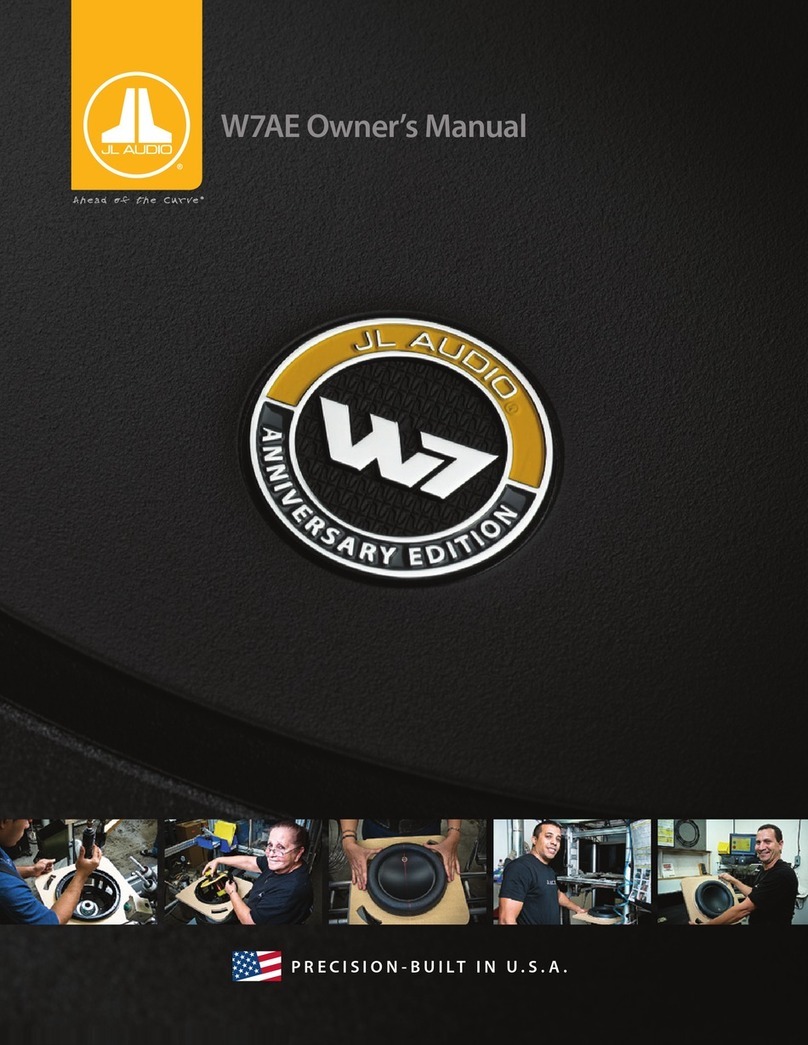 JL Audio 10W7AE owner's manual