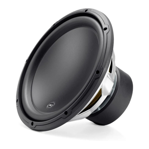 JL Audio 12W3 User manual JL Audio 12W3 User manual