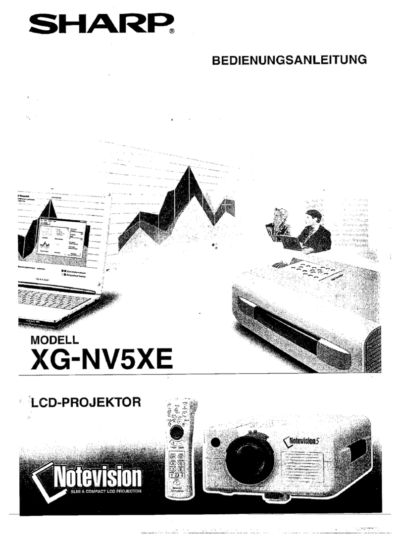 Sharp XG-NV5XE Quick start guide