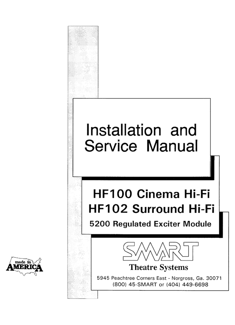 SMART HF102 Surround Hi-Fi Installation and service manual SMART HF102 Surround Hi-Fi Installation and service manual