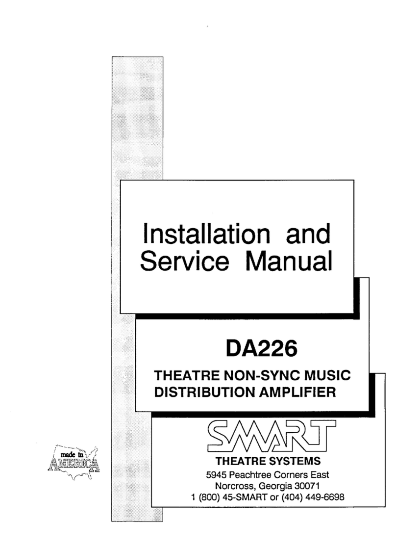 SMART DA226 Installation and service manual
