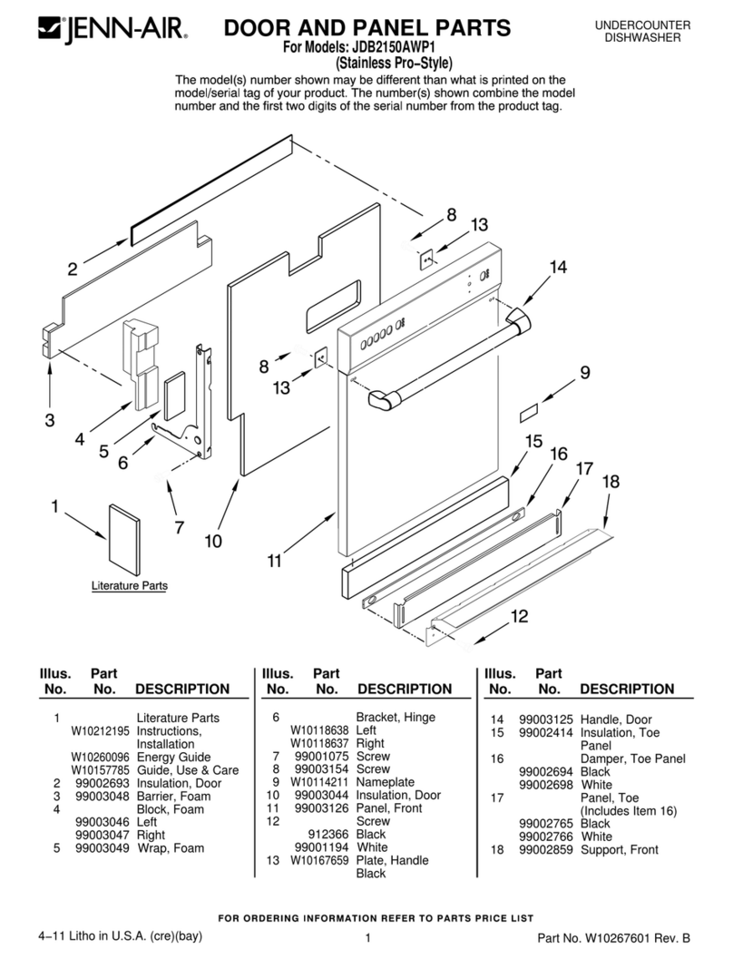 Jenn-Air JDB2150AWP1 User manual