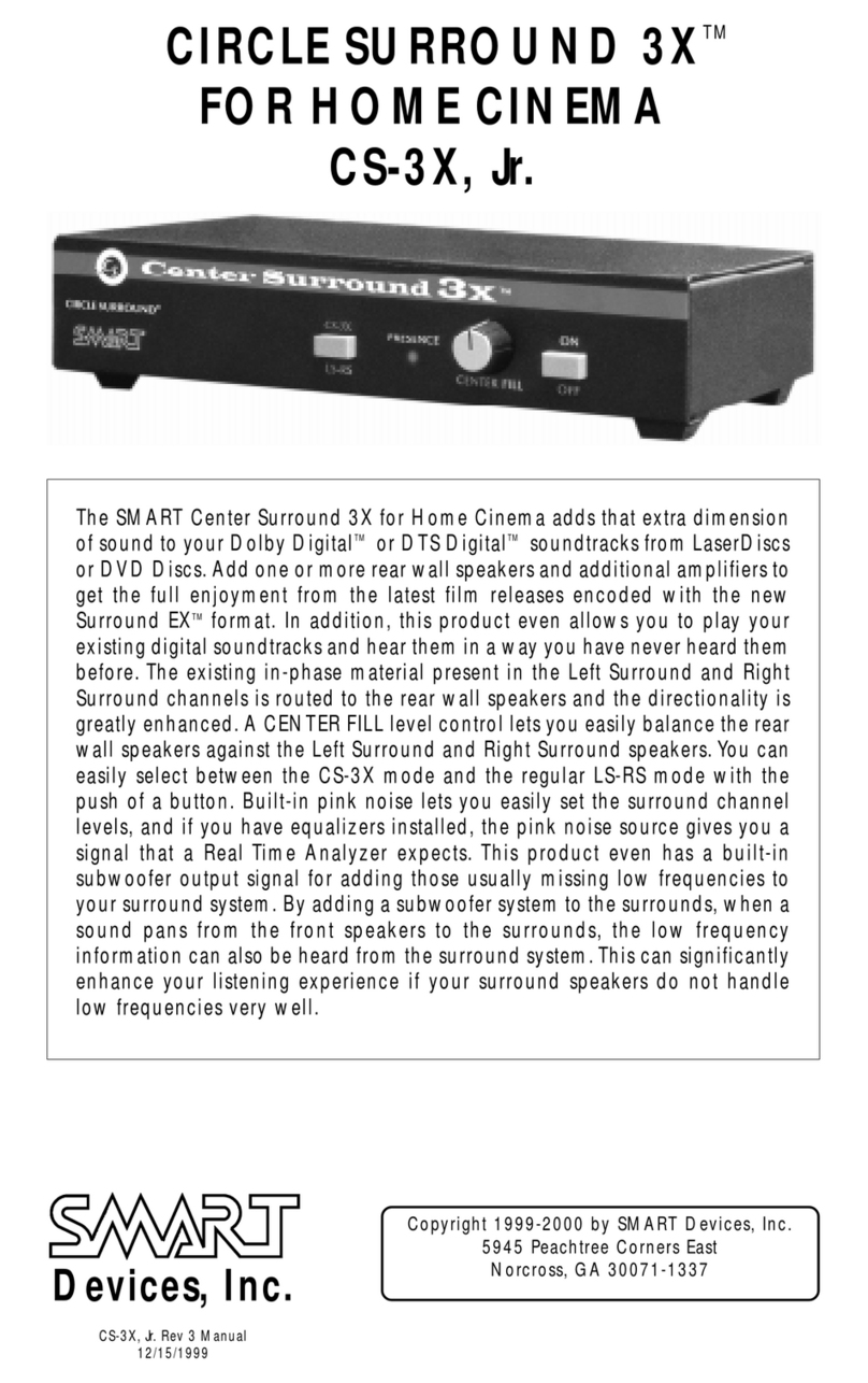 SMART CIRCLE SURROUND 3X manual
