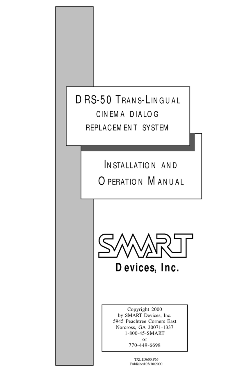 SMART DRS-50 Translingual Installation and operation manual
