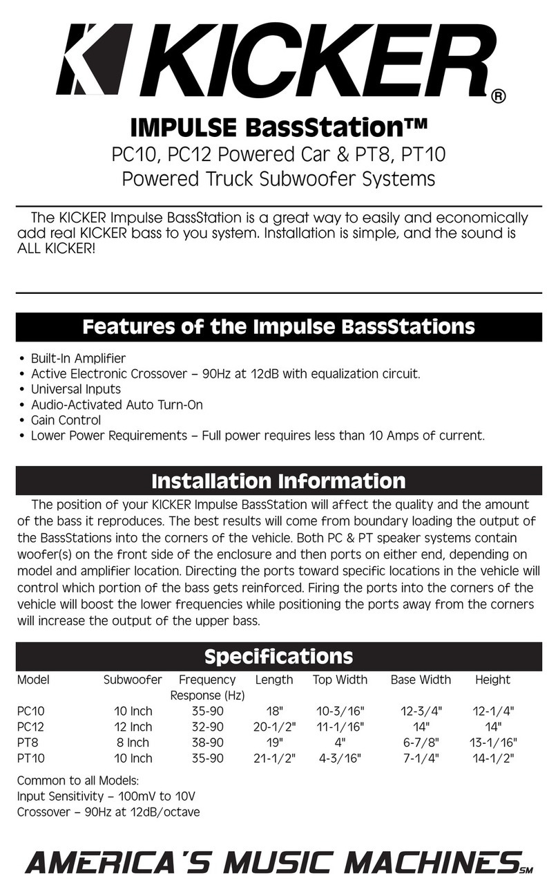 Kicker BassStation PT8 manual