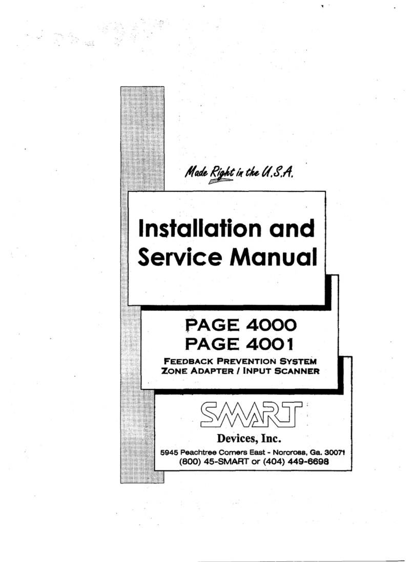 SMART PAGE 4000 Installation and service manual
