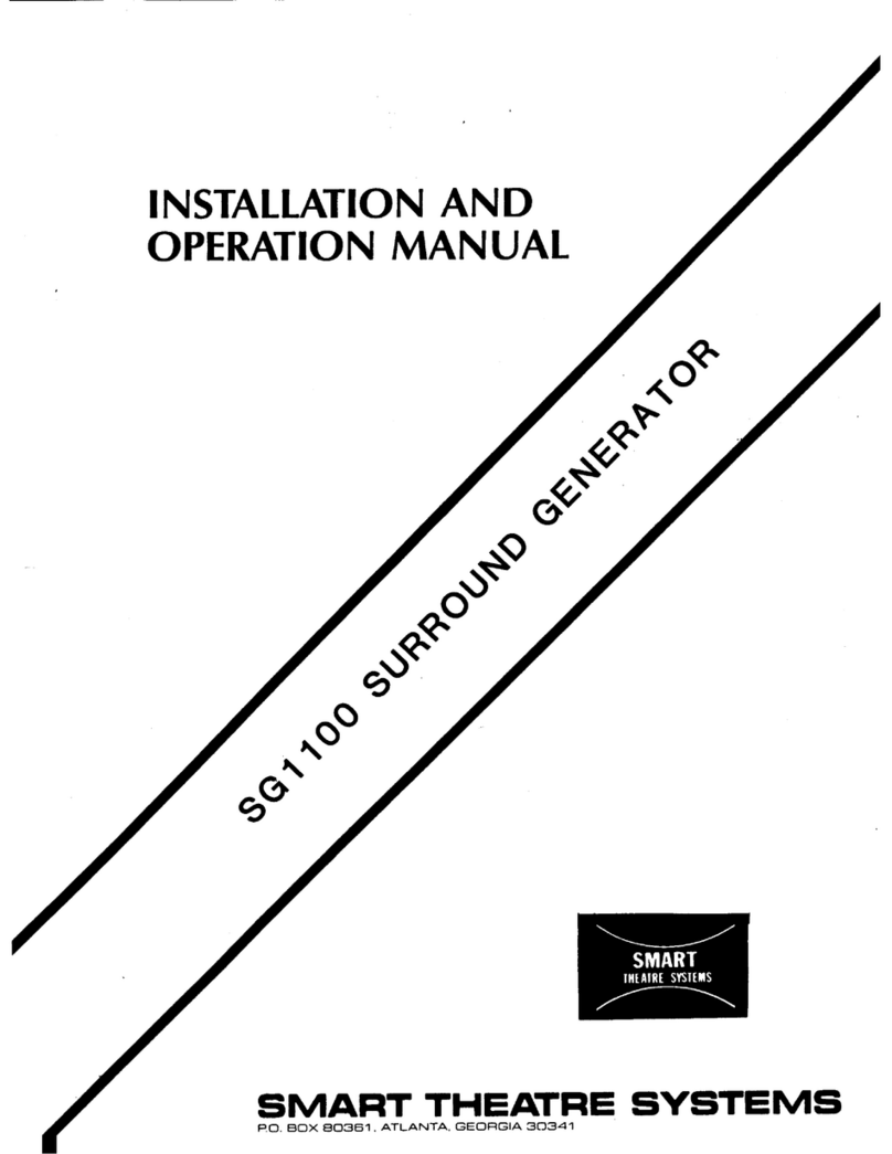 SMART SG1100 Installation and operation manual