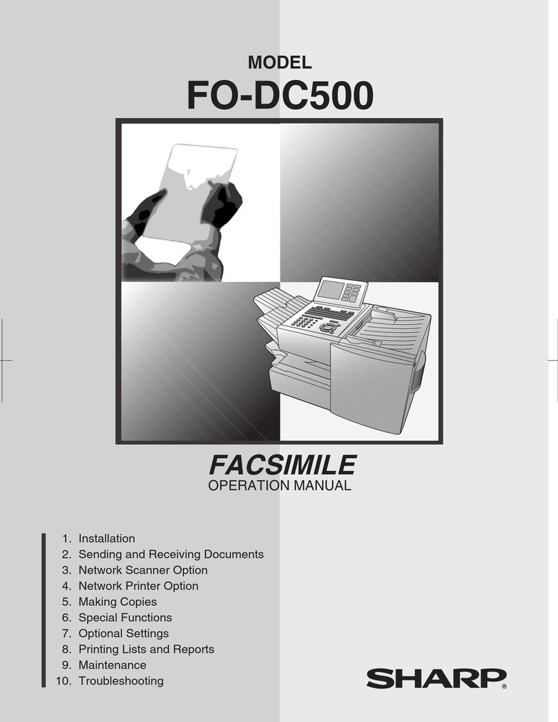 Sharp FO-DC500 User manual