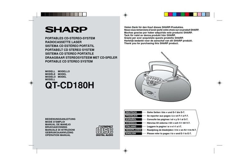 Sharp QT-CD180H User manual
