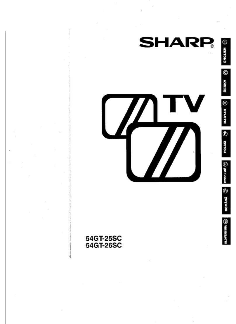 Sharp 54GT-25 User manual
