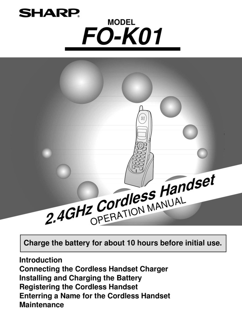 Sharp FO-K01 User manual