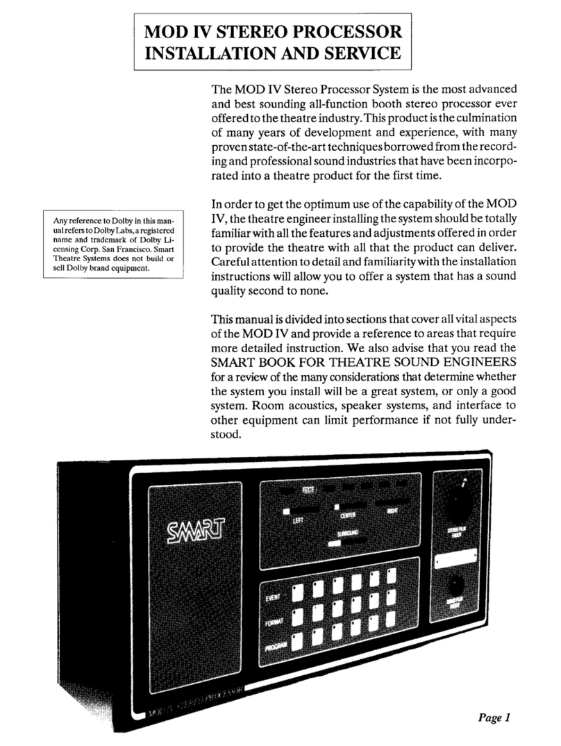 SMART MOD IV Installation and service manual