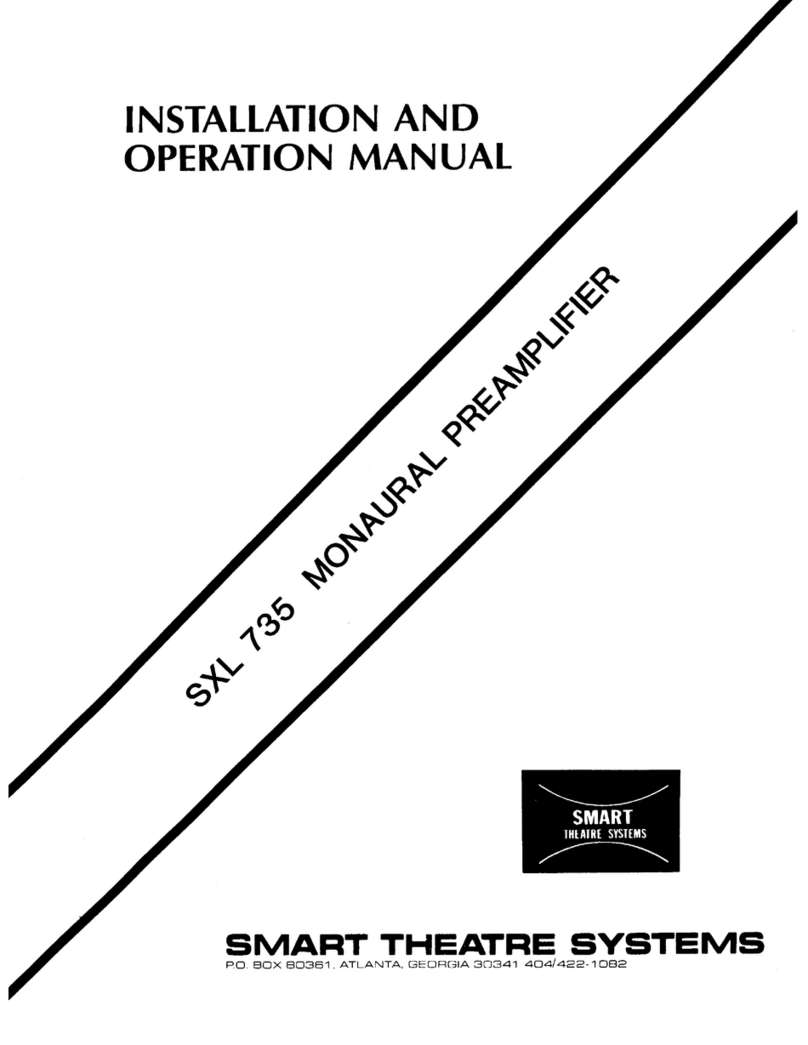 SMART SXL735 Installation and operating manual