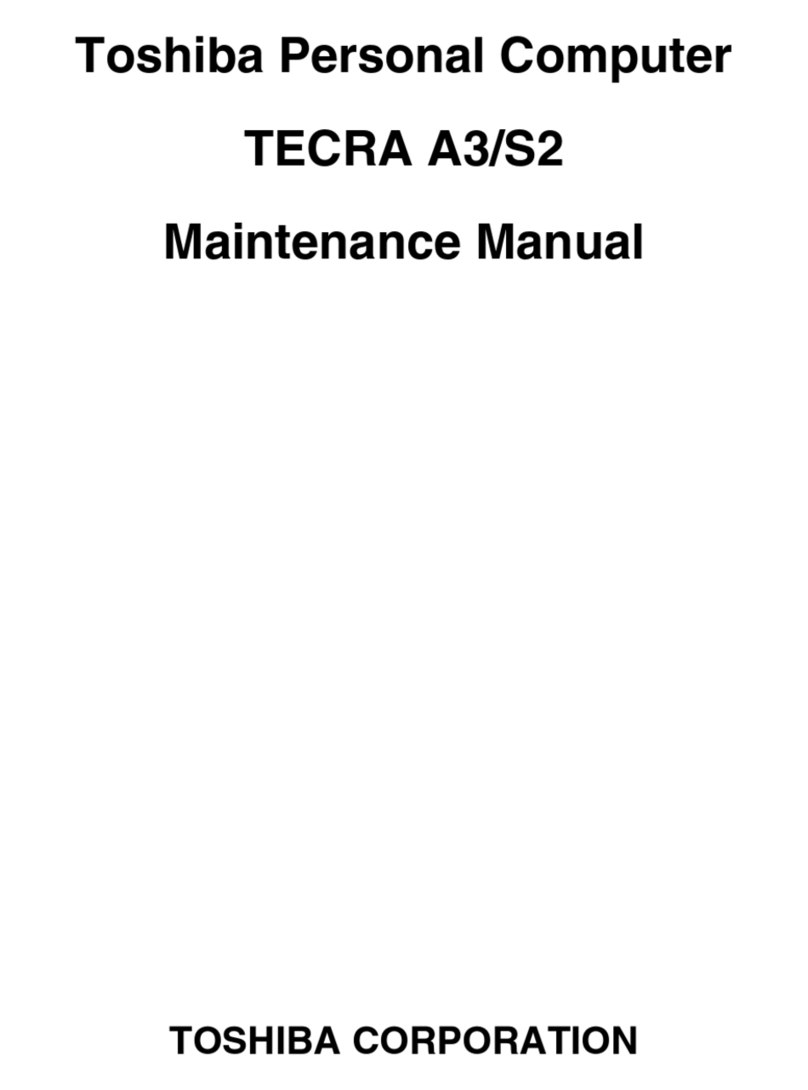 Toshiba Tecra A3 User manual