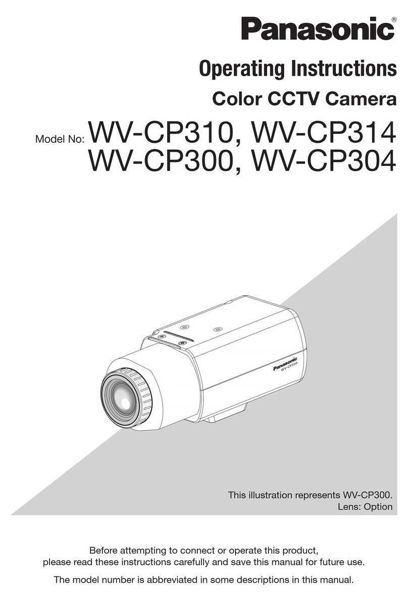 Panasonic WV-CP300 Series operating instructions